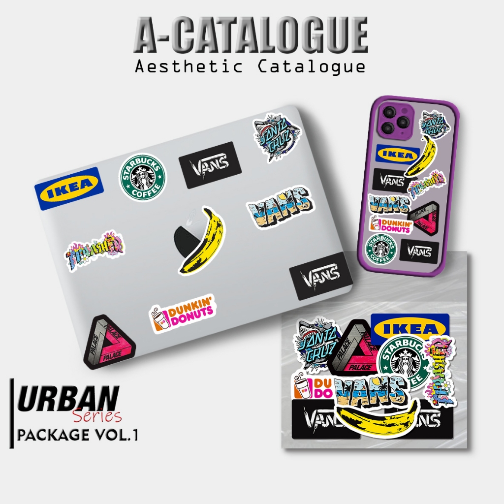 

Sticker Aesthetic Catalogue Waterprooft Hypebeast Brand Series || URBAN VOL.1