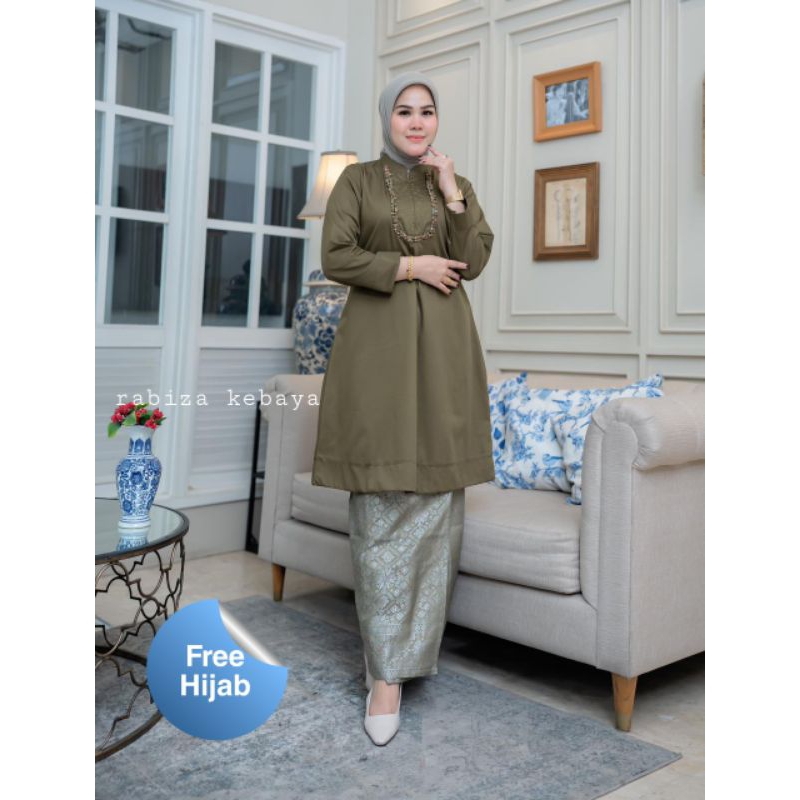 Baju Kurung Tunik Melayu Katun Payet Terbaru Kekinian Pesta Seragam Ibu Hajat Besan