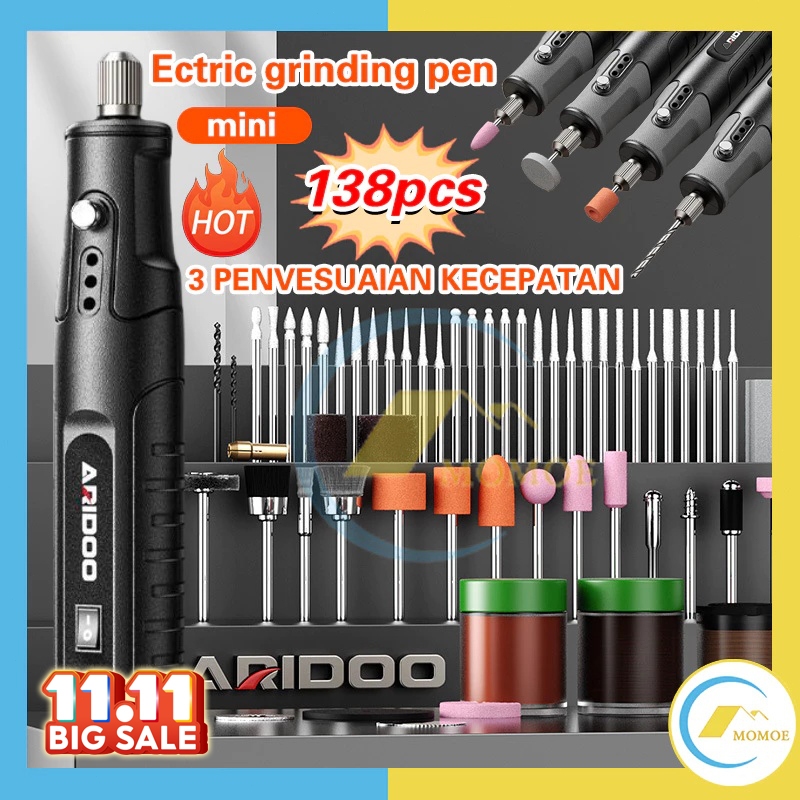 ✨COD✨Bor Mini 12V DC 18000 RPM Mini Drill Electric Engraver Grinder Gerinda Electrik Listrik / Pengg