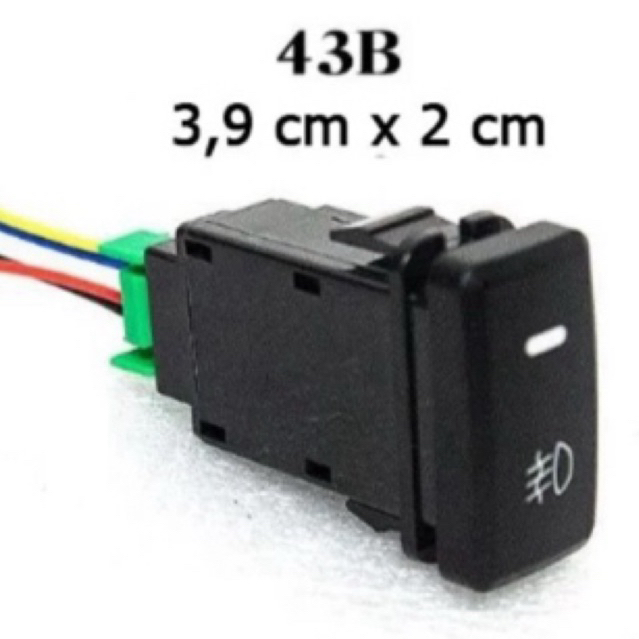 switch swit suit sakelar saklar foglamp fog lamp dengan soket kabel 43B mobil avanza innova lama uni