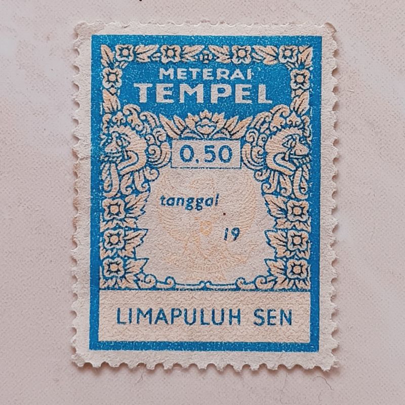 

Materai Meterai Tempel Tahun 1960 - 1970 50 sen Used