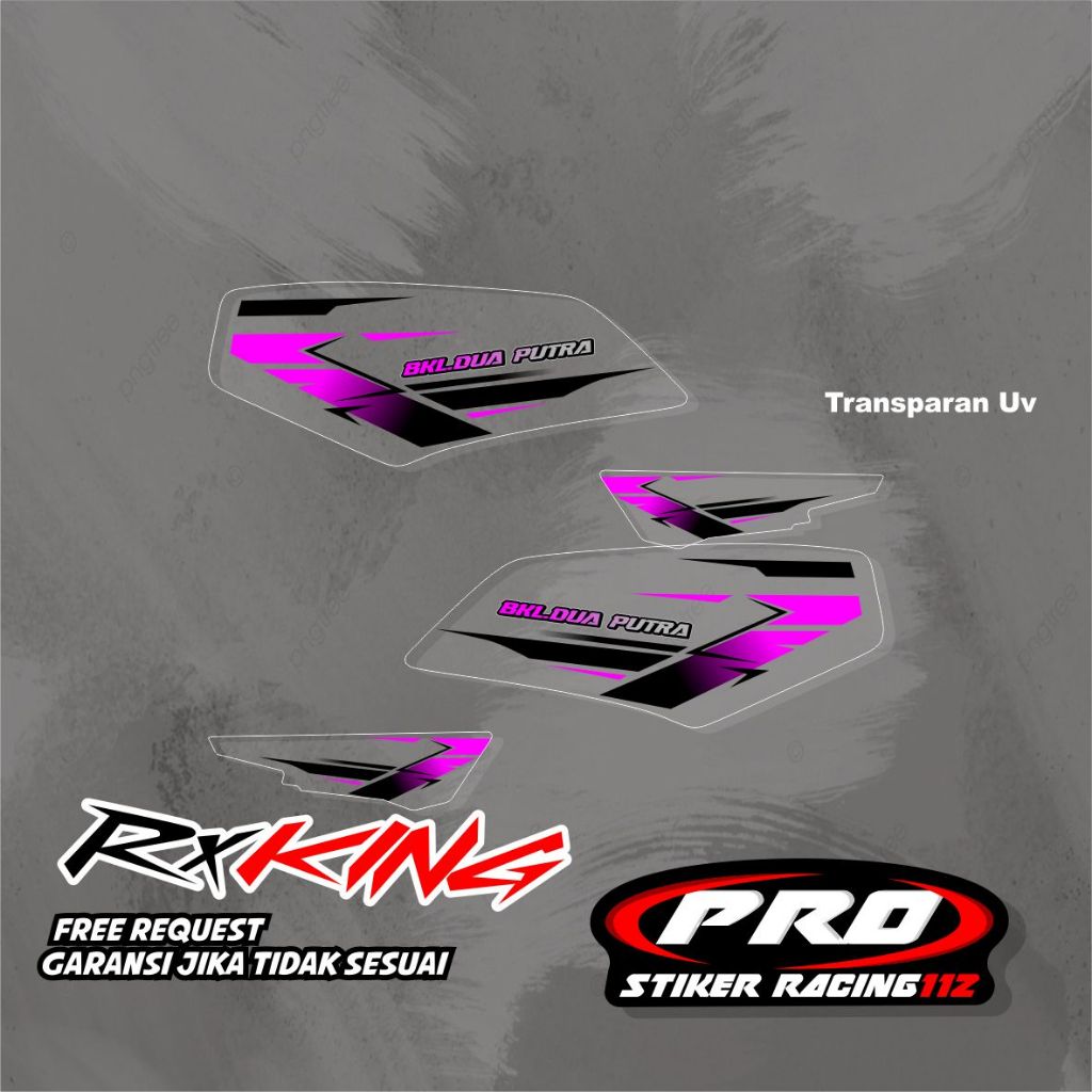 Striping Stiker Transparan UV Rx King Stiker Yamaha Rx king Stiker King
