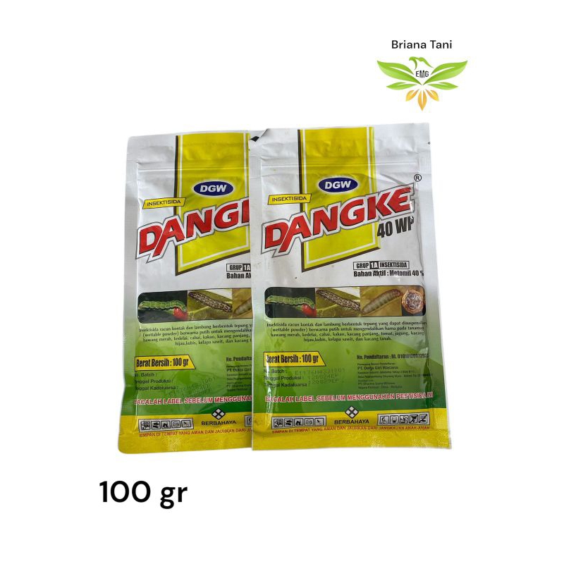 ￼Dangke 100gr Insektisida Metomil 40% Basmi Ulat Grayak Belalang Kutu putih DGW Dupont Lannate Besth