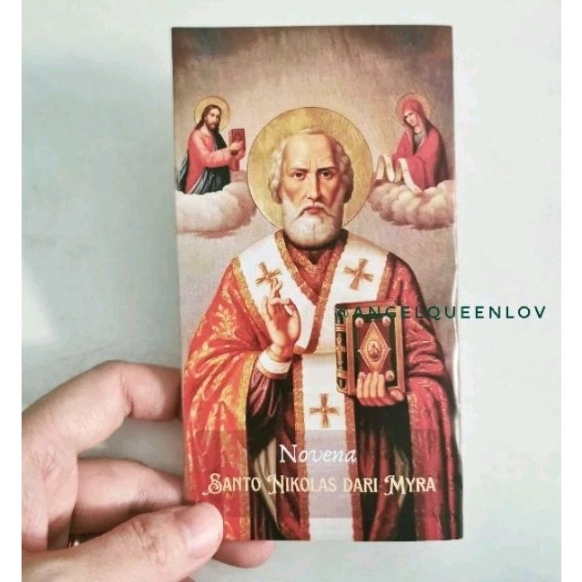 Lembar Novena Santo Nikolas dari Myra/ Novena Santo Nicholas / Novena Santo Nicholaus