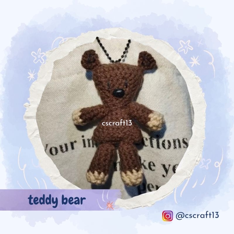 Boneka Teddy Mr. Bean Rajut [Teddy Bear Crochet]