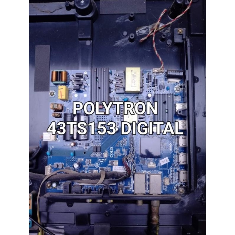 mesin tv mainboard polytron 43ts153 digital