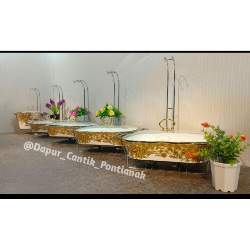 Basi Set / Prasmanan Vicenza 4+1 tutup gantung motif Gemini