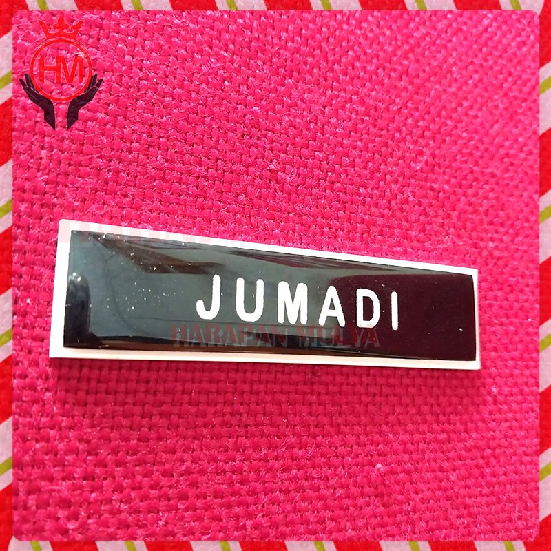 

Papan Nama Custom Lapis Fiber Name Tag Fiber Warna Hitam - Harapan Mulya
