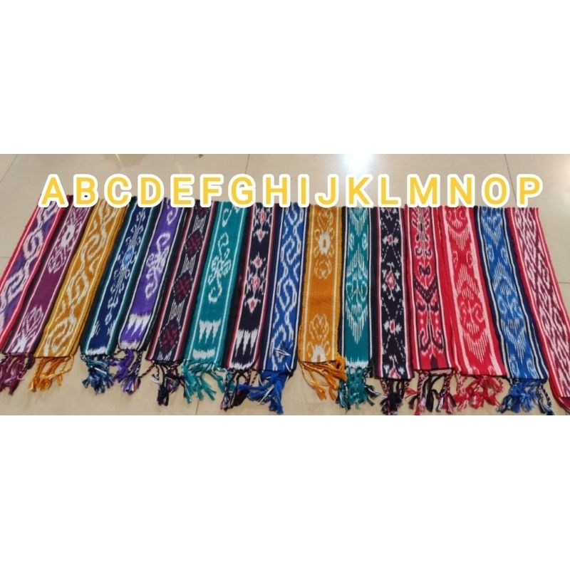 Syal Tenun Ethnic Souvenir Hampers Motif Toraja, Dayak, Kalimantan, Ntt, Sumba, Lombok, Bali