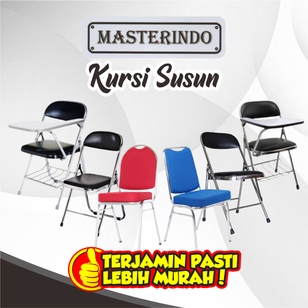 KURSI KANTOR SUSUN/ KURSI SUSUN BESI/ KURSI LIPAT/ KURSI KULIAH - MASTERINDO MATRIX