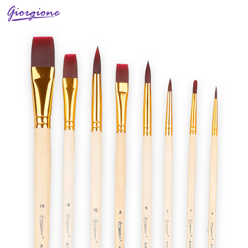 

KODE L5J Giorgione Paint Brush Set Kuas Lukis 8pcsset Seri log K7K8