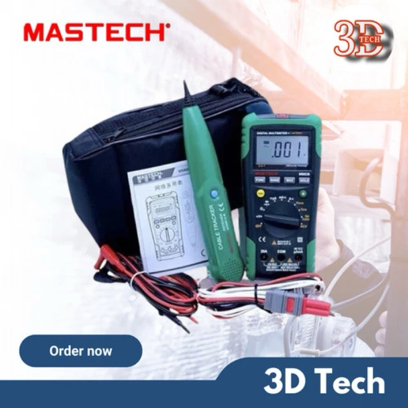 MS8236 Mastech Multimeter LAN Cable Tracker Wire Network Tester Kabel