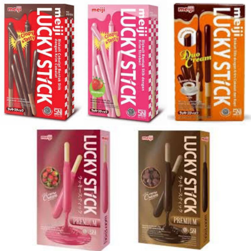 

Meiji Lucky biscuit Stick 45g Premium 35g