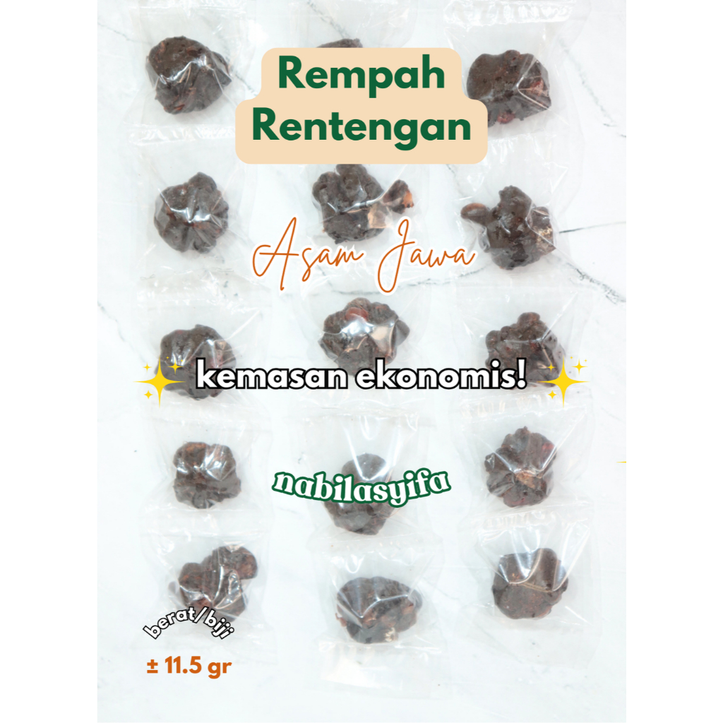 

Asam Jawa Rentengan - Bumbu Rentengan - Bumbu Masakan - Bumbu Dapur - Asam Jawa