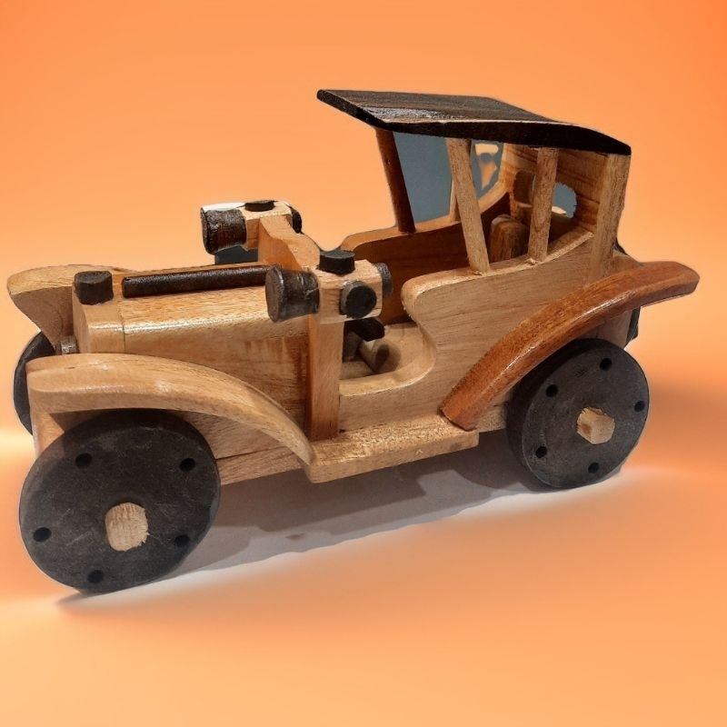 miniatur kayu berbagai bentuk unik aesthetic