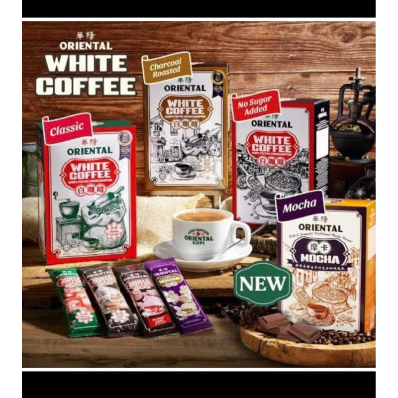 

ORIENTAL WHITE COFFEE MALAYSIA KOPI ORIENTAL ASLI MALAYSIA HALAL