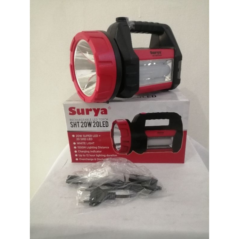 Senter Surya Besar SHT 20W 20LED senter casan/Lampu emergency