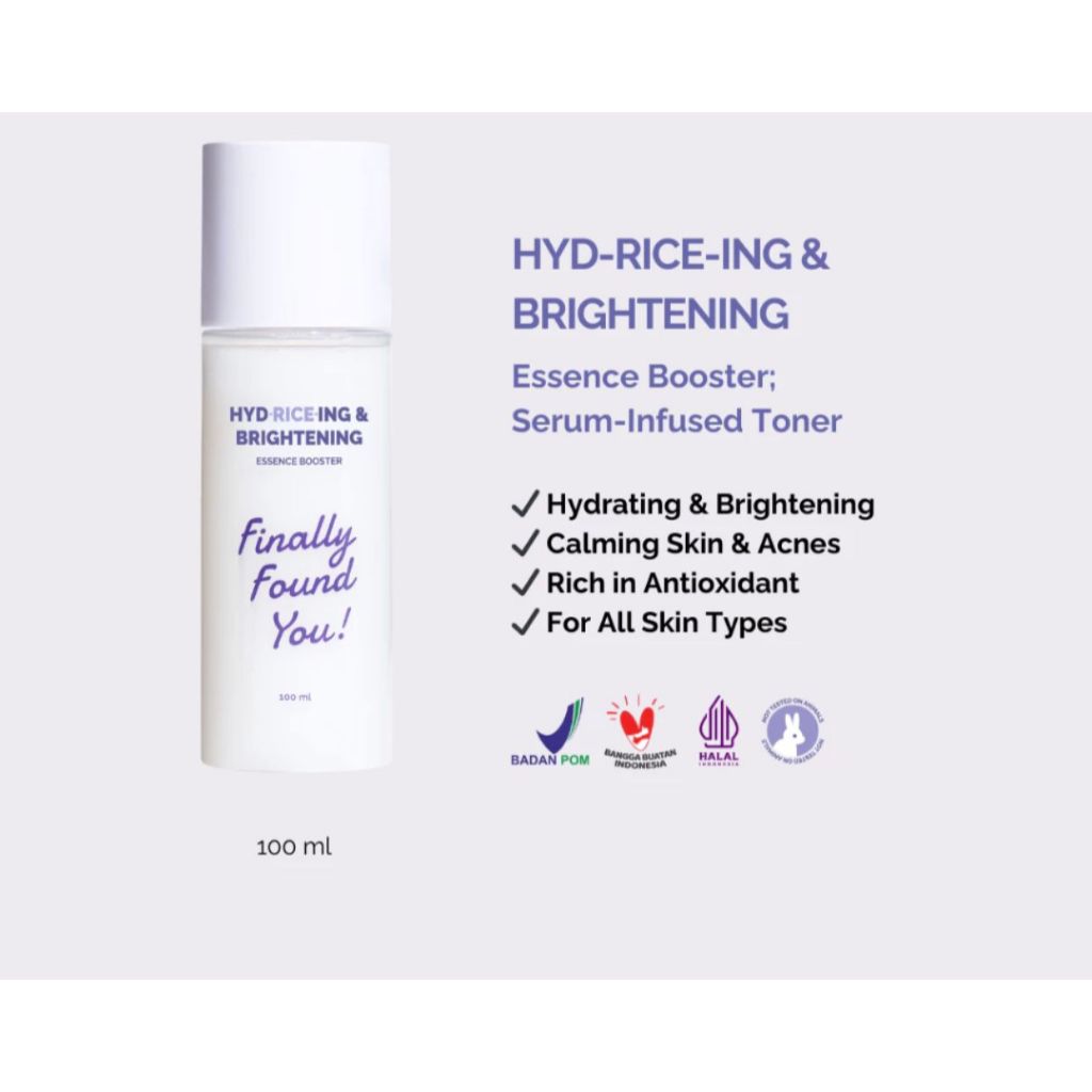 FINALLY FOUND YOU! FFY HYDRICEING & BRIGTHENING ESSENCE BOOSTER (TONER) 100ML
