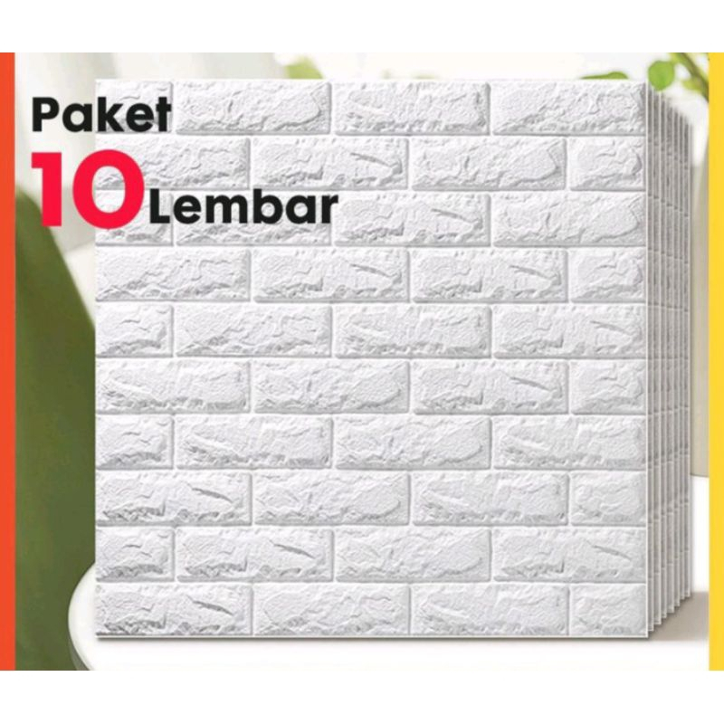 [PAKET 10 LEMBAR] Wallpaper Foam 70 x 77 paket 10 lembar foam dinding 3d wallsticker Wallpaper dindi