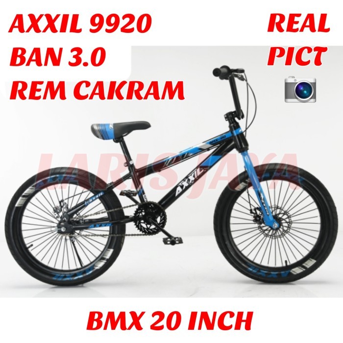 [ BONUS JALU ] Bmx 20 rem cakram sepeda bmx 20 axxil 9990 db , sepeda bmx 20 inch ban jumbo rem cakr