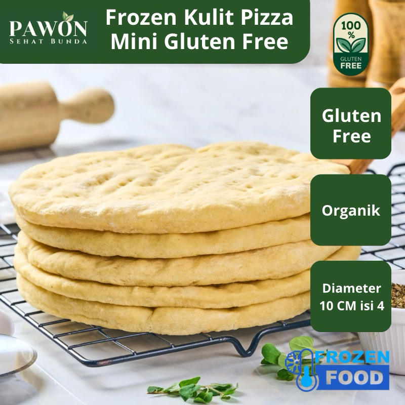 

Frozen Kulit Pizza Mini Gluten Free Dairy Free Diameter 10 Cm