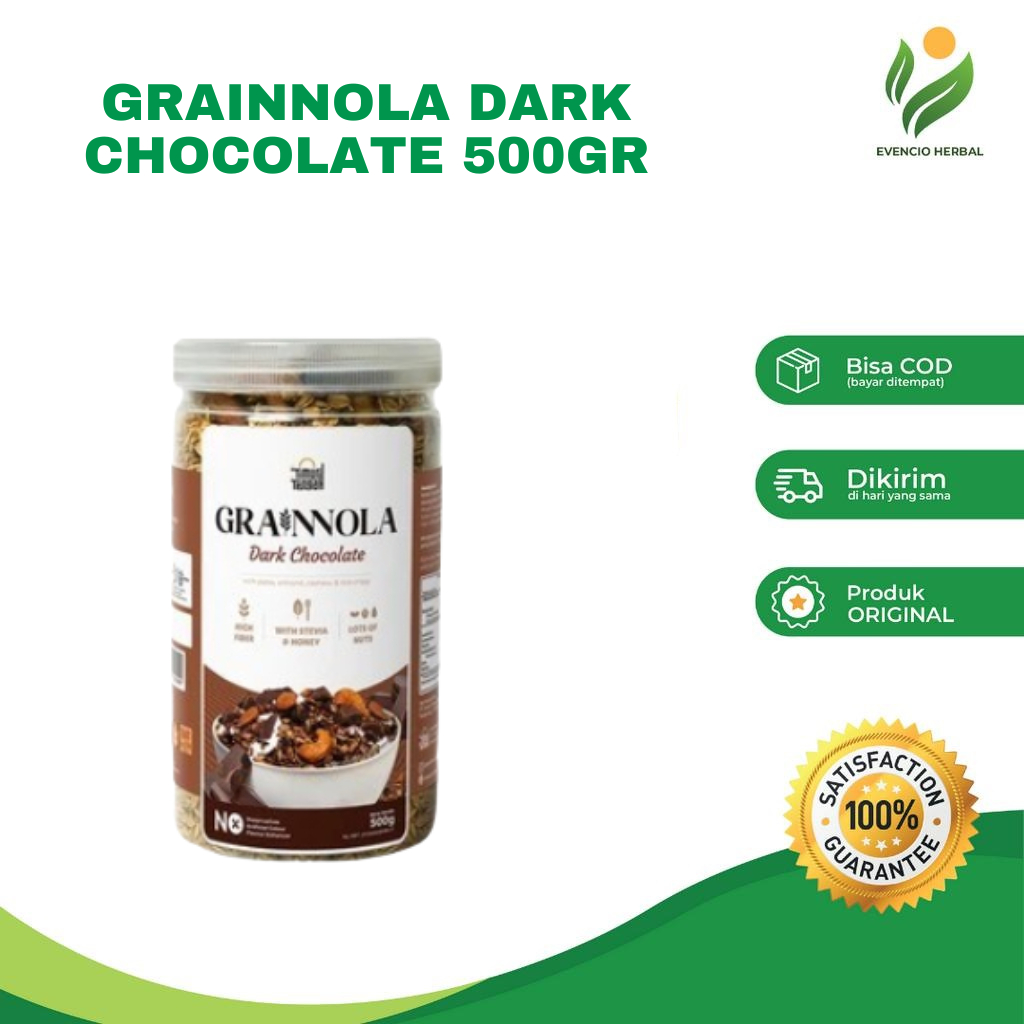 

Granola Dark Chocolate 500 Gr dan 250 Gr | Cemilan Diet Sehat