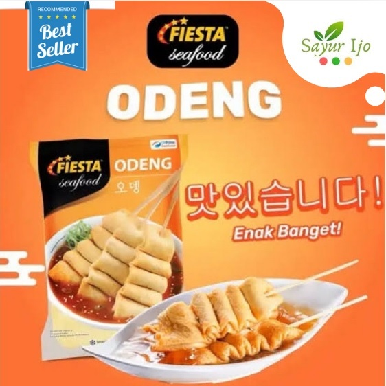 

FIESTA Seafood ODENG 500 Gram / Pack Fresh Frozen Fish Cake Daging Olahan Ikan Asli Cemilan Instant HALAL