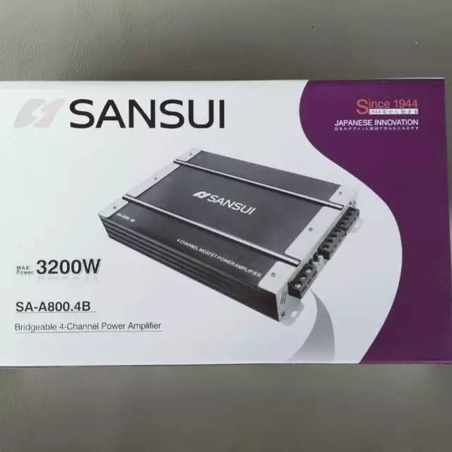 Power Amplifier 4 Channel Sansui Sa-A800.4B Power Audio Mobil 4 Channel