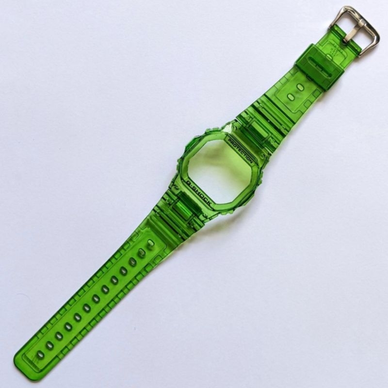 BEZEL STRAP BAND CASIO GSHOCK G SHOCK DW 5600 GW B5600 DW 5030 DW 5035D JELLY TRANSPARAN EMERALD GRE