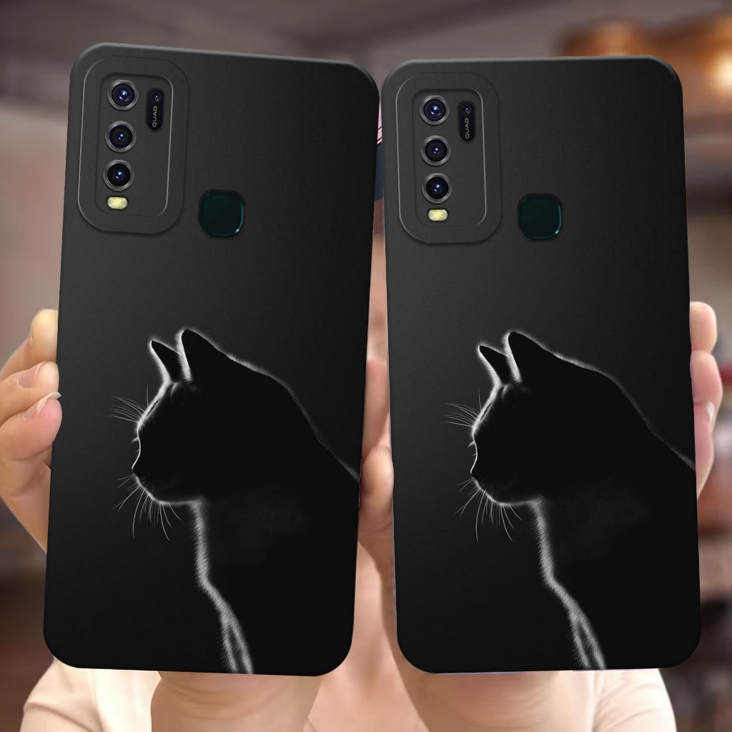 Case Hp Vivo 1938 - Casing Hp Vivo 1938 Motif Kucing - Case Procamera - Softcase Hp Vivo 1938 - Soft