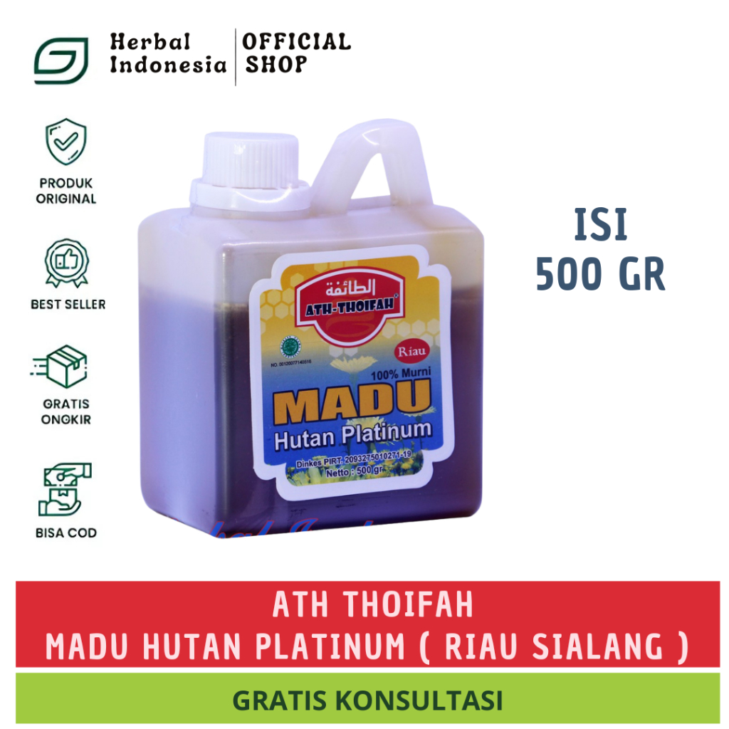 

Madu Hutan Platinum Ath Thoifah - Madu Hutan Murni 500 gram