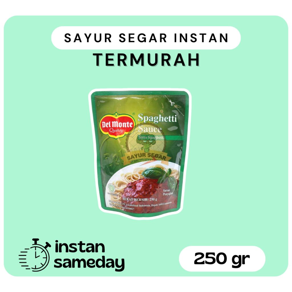 

Del Monte Spaghetti Sauce/Saus Spageti 250gram - Sayur Segar Instan