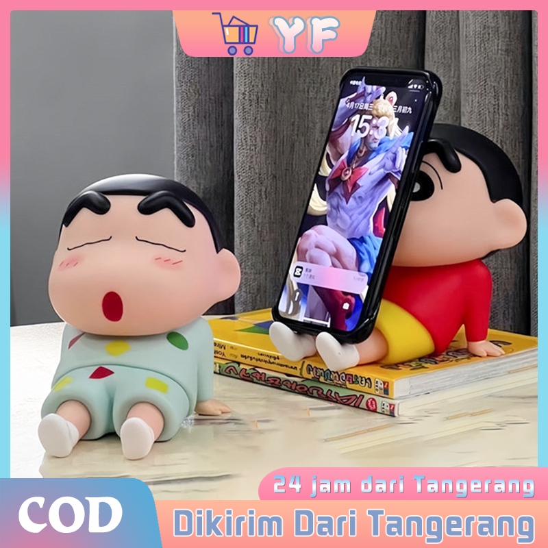 Figure Crayon Shinchan / Mainan Shinchan / Dudukan Ponsel Shinchan / Phone Holder Shinchan