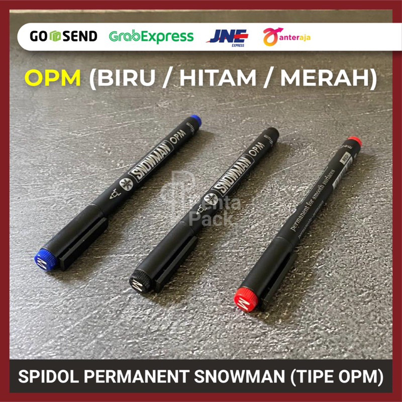 [OPM] Spidol Permanent Snowman Tipe OPM / Permanen Drawing Pen Marker