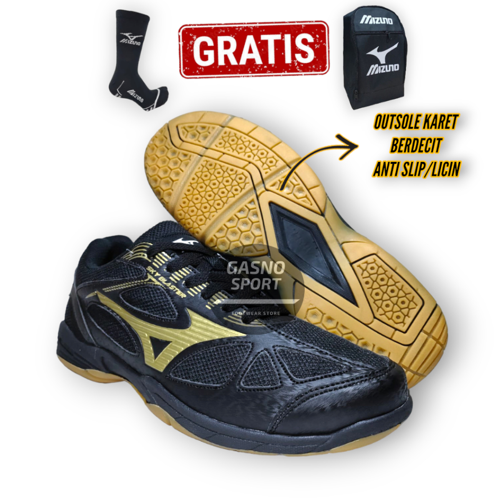 Sepatu Mizuno Bulutangkis Sky Blaster Pria Termurah / Sepatu Badminton Mizuno Sky Blaster Pria / Sep