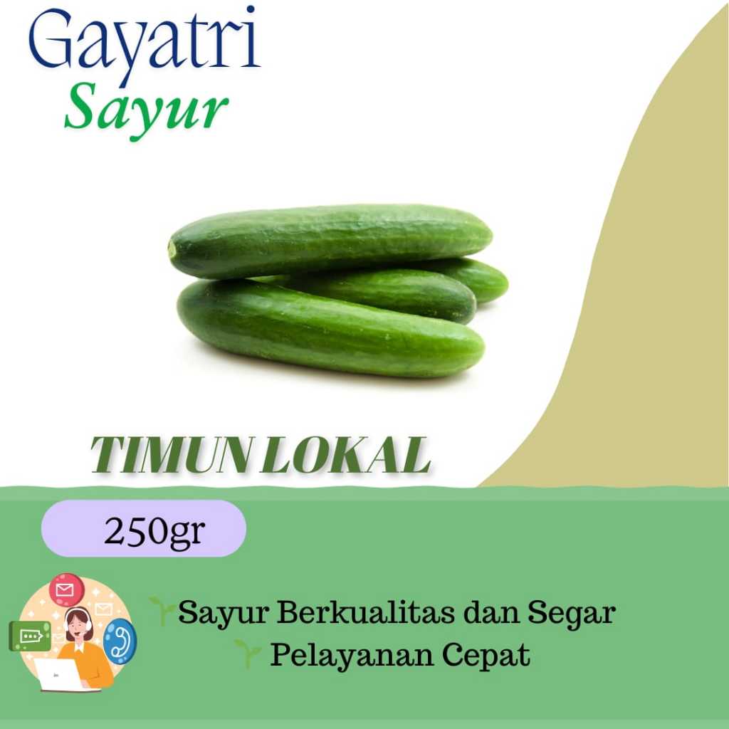 

Timun Lokal Fresh Sedang 500gr - KIRIM INSTANT Gayatri Sayur