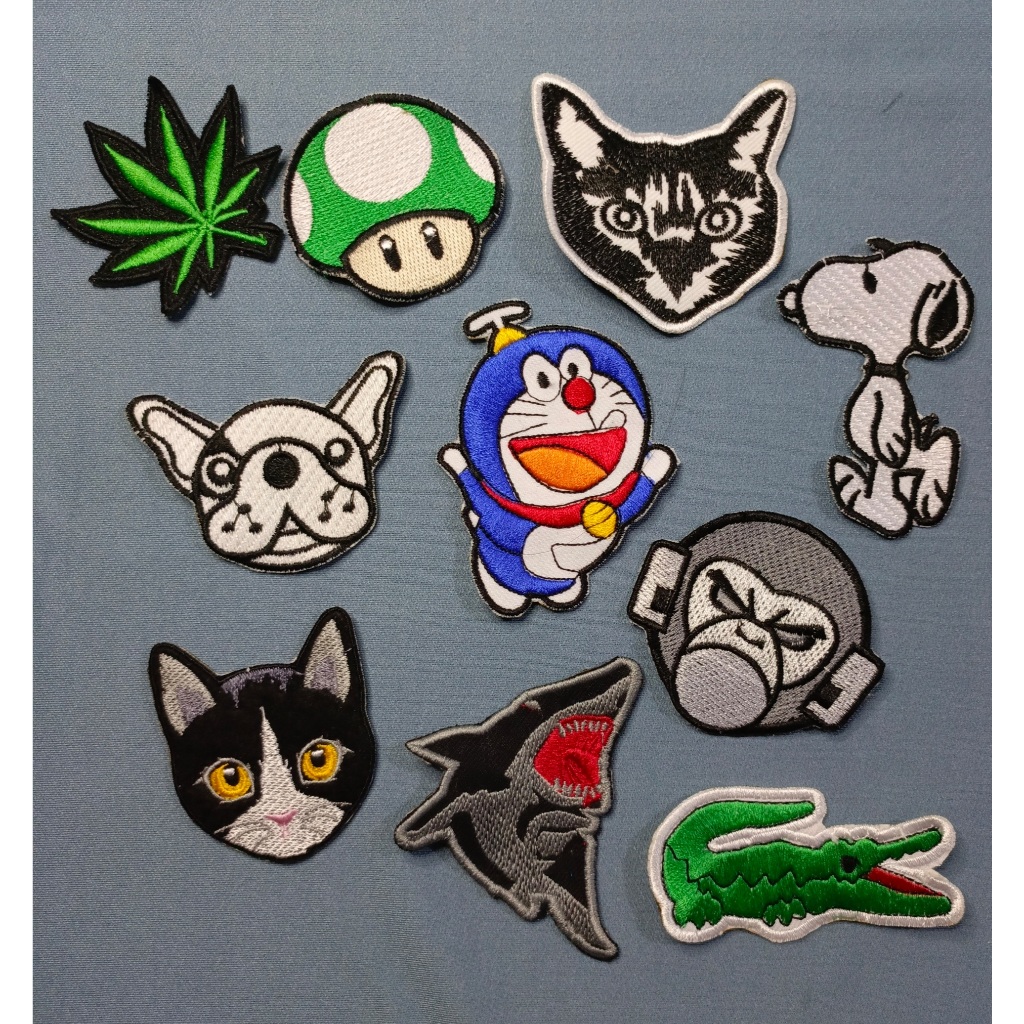 PATCH BORDIR LOGO KARTUN ANIMASI PREMIUM