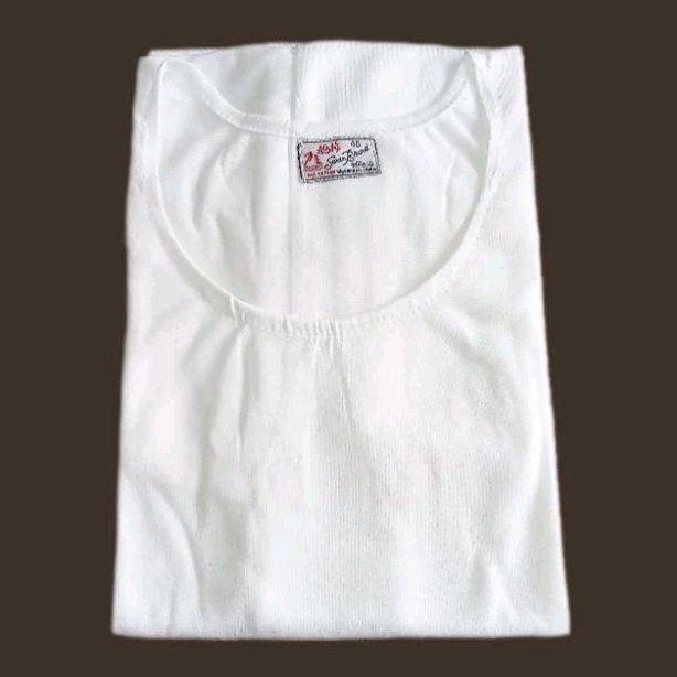 Kaos Oblong Pria Swan Dalaman Jumbo Katun Putih Polos