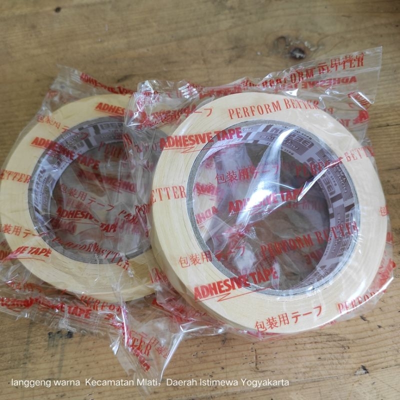 

Isolasi Kertas Lem Berry TF 23mm x 36mtr Masking Tape / Lakban kertas