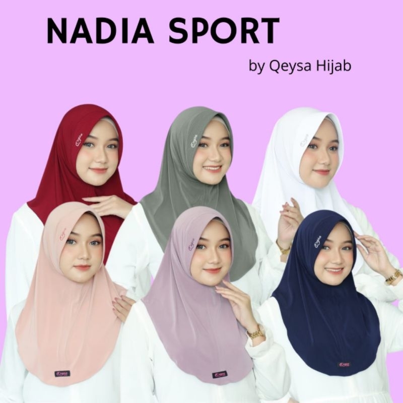 Nadia Sport by Qeysa (Hijab Sport menutup dada)