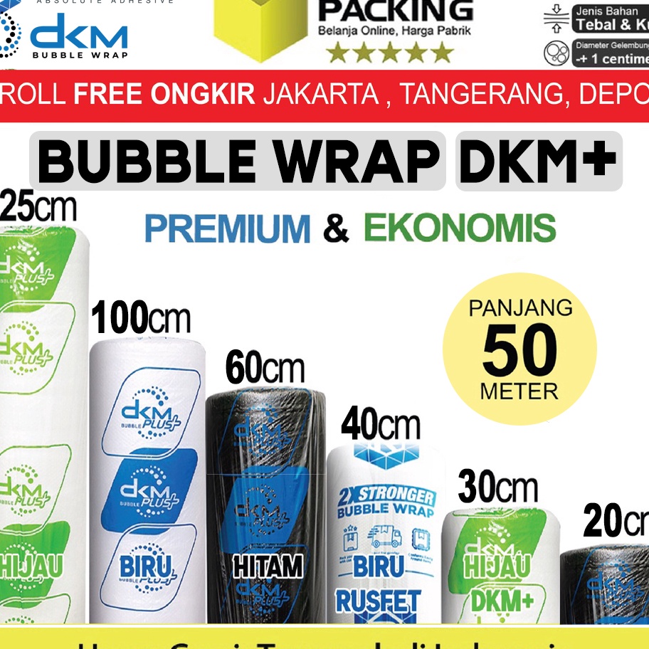 

Hot Plastik Bubble Wrap 125cm x 5m DKM PLUS Bubblewrap PREMIUM ROLL