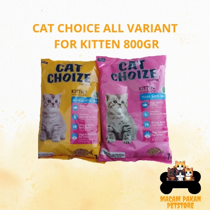 cat choice makanan kering kucing khusus kitten 800gr