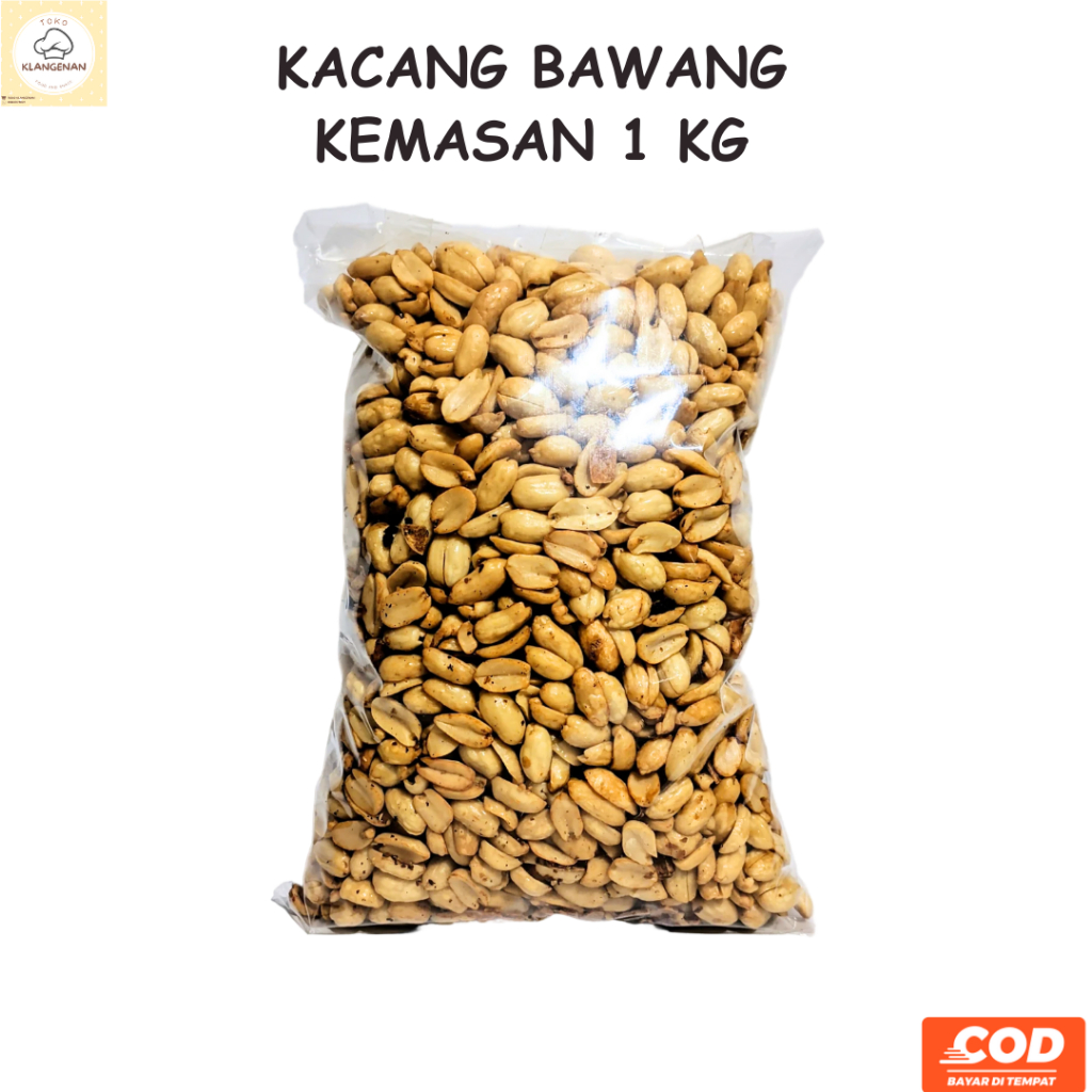 

Kacang Bawang Original Gurih Asin Kemasan 1 Kg Dijamin Renyah Dan Enak