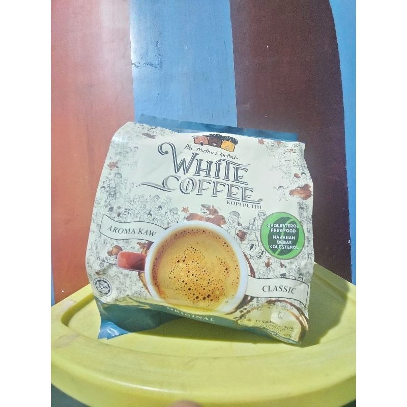 

Ali Muthu & Ah Hock White Coffee Original (15 Sachet) - Aroma Kaw Classic Ali Muthu Kopi Putih Orginal