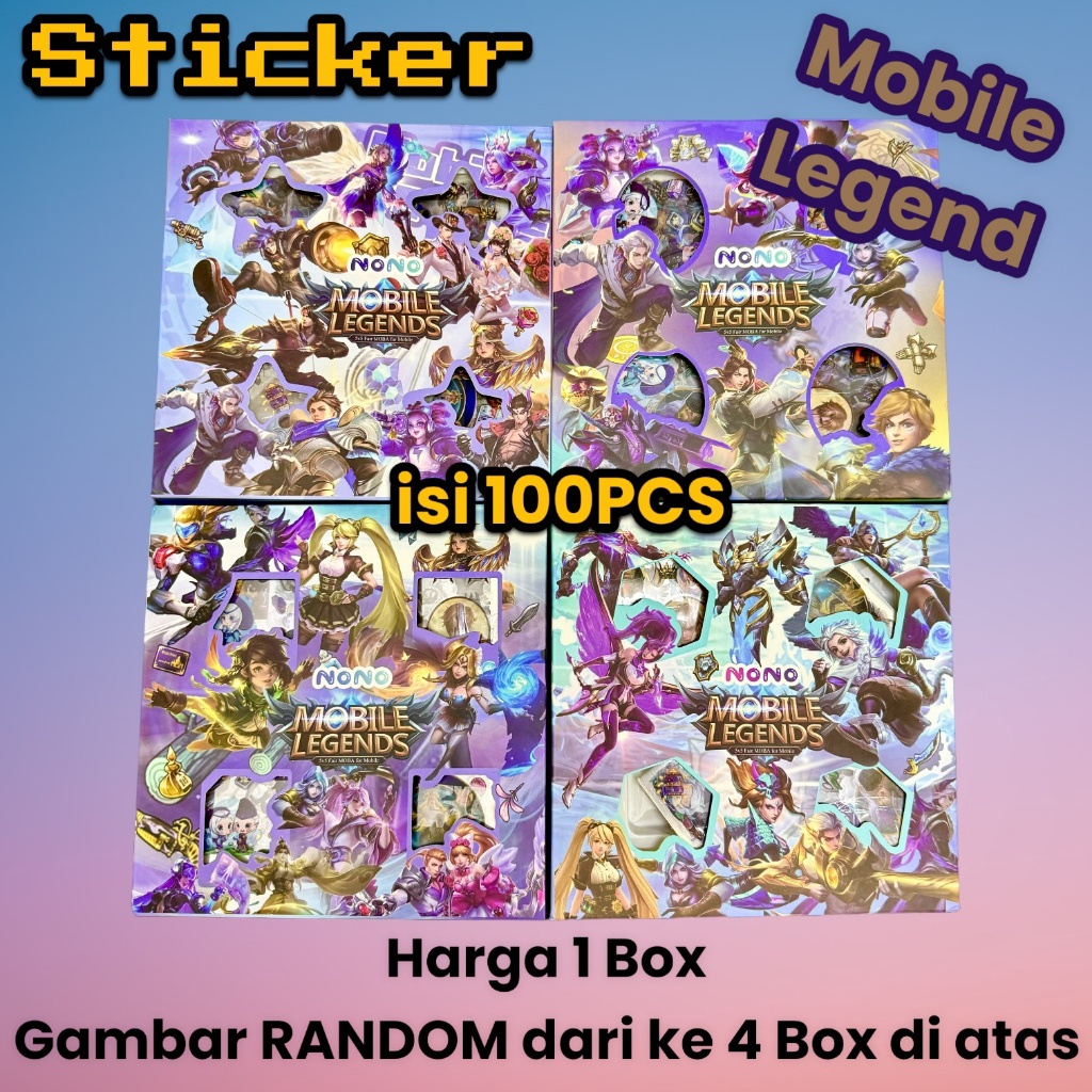 

Promo Bonus 15 Sticker NONO Mobile Legends MOLE Stiker Anak Viral Mobile Legend lucu Box isi 1Pcs A119