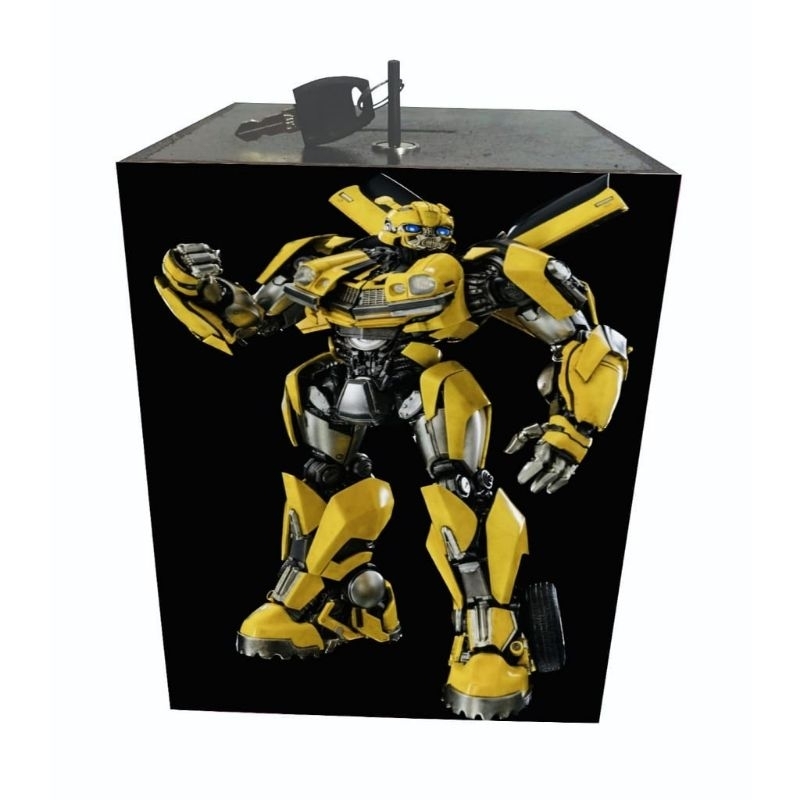 celengan gembok  kotak ukuran 15×20 jumbo buka tutup  celengan anak karakter lucu