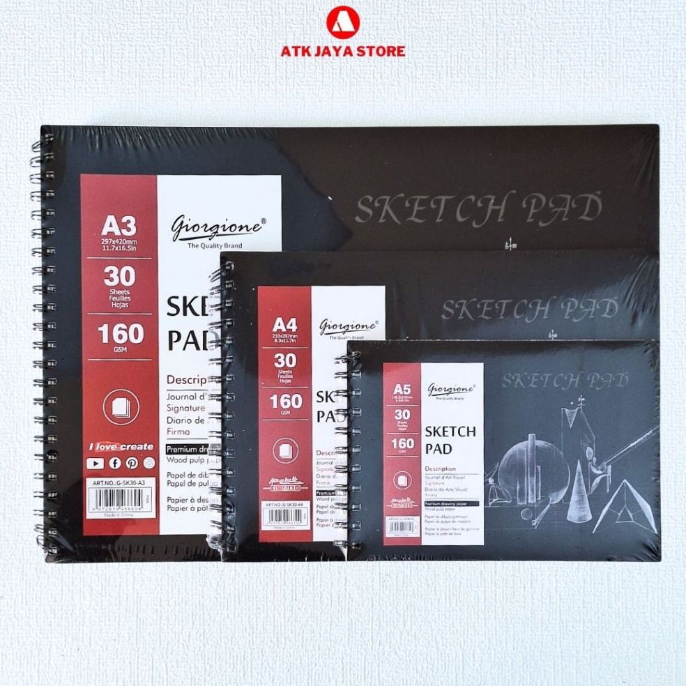 

Lebih Trend GIORGIONE WIRED SKETCH BOOK SKETCH PAD A3 A4 A5 Buku Sketsa menggambar mewarnai 16 GSM SK3