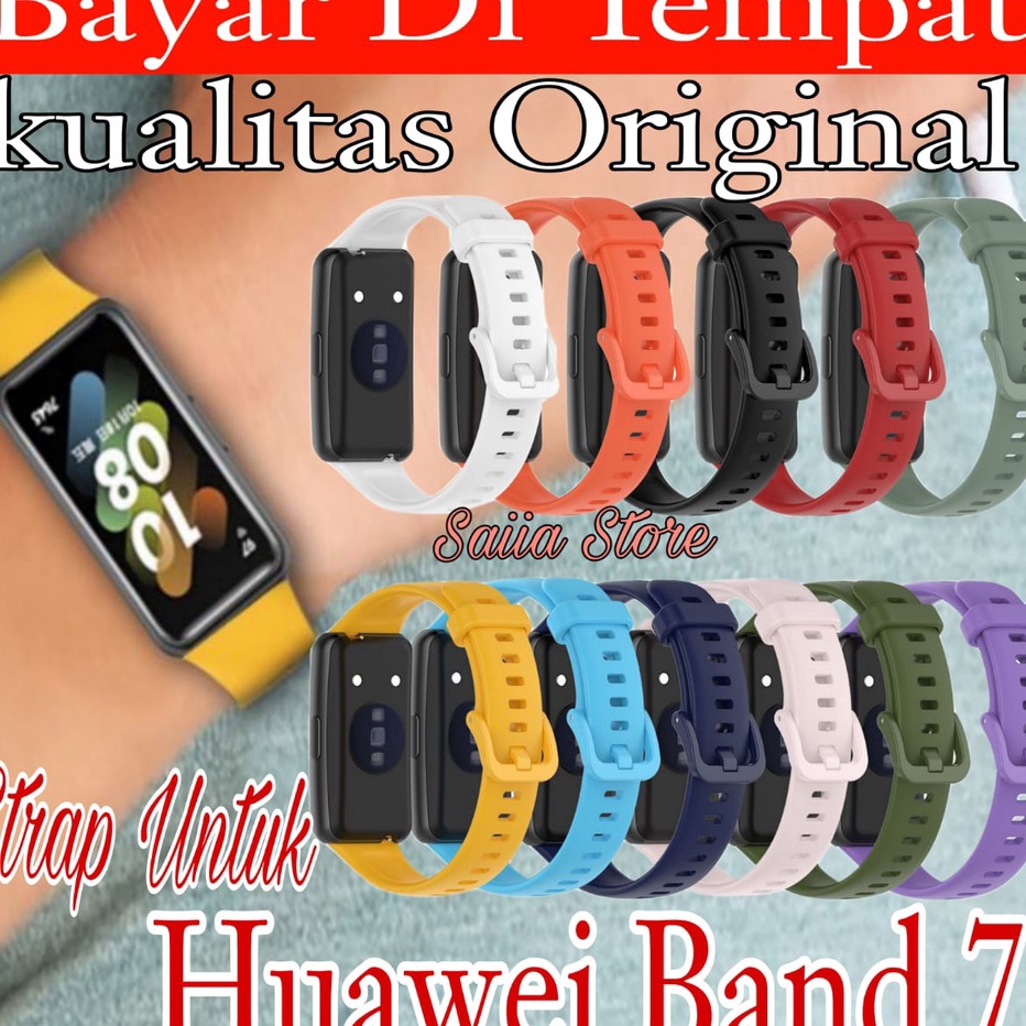 KUALITAS TERBAIK Saiia Strap Untuk Huawei Band 7 kompatible Band 7 Kualitas Original  Hanya Strap ti