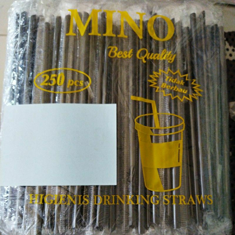 Sedotan Plastik LANCIP Steril Warna Hitam tidak berbau