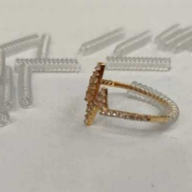 Pengganjal Cincin Kebesaran Silikon Spiral